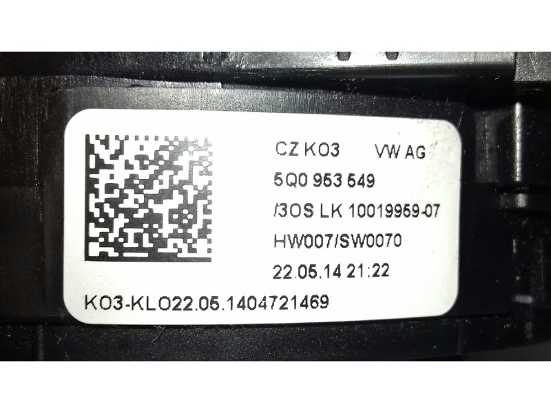 Recambio de anillo airbag para skoda octavia lim. (5e3) ambition referencia OEM IAM 5Q0953549 3OS1001938306 10040774