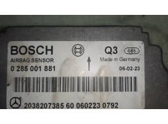 Recambio de centralita airbag para mercedes-benz clase c (w203) berlina 180 compressor (203.046) referencia OEM IAM 0285001881   2