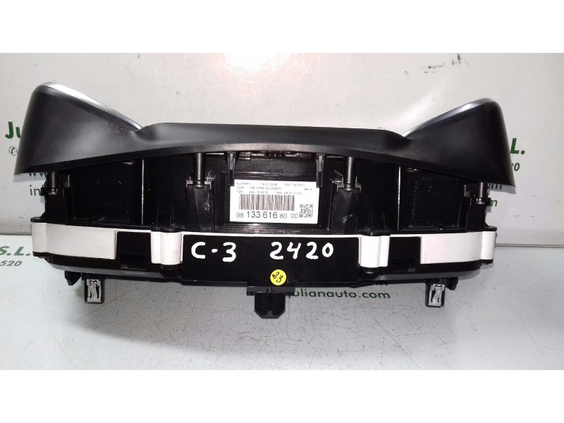 Recambio de cuadro instrumentos para citroen c3 pure tech referencia OEM IAM 981336168000 SN10437810 