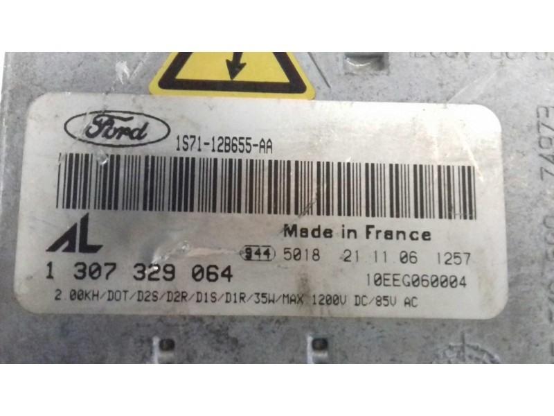 Recambio de centralita faros xenon para ford mondeo berlina (ge) 2.0 tdci cat referencia OEM IAM 1307329064  