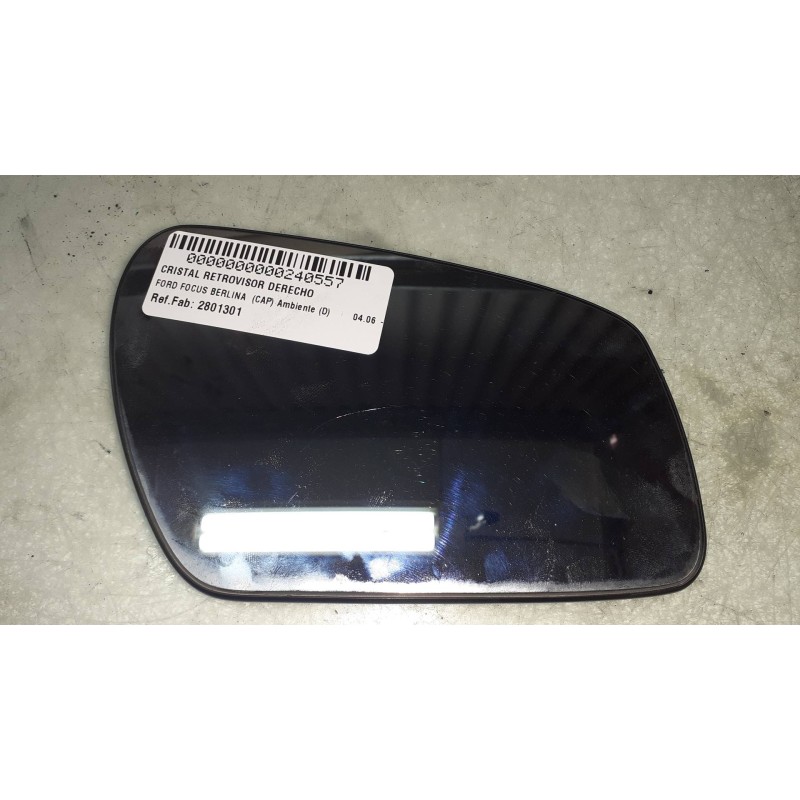 Recambio de cristal retrovisor derecho para ford focus berlina (cap) ambiente (d) referencia OEM IAM 2801301  