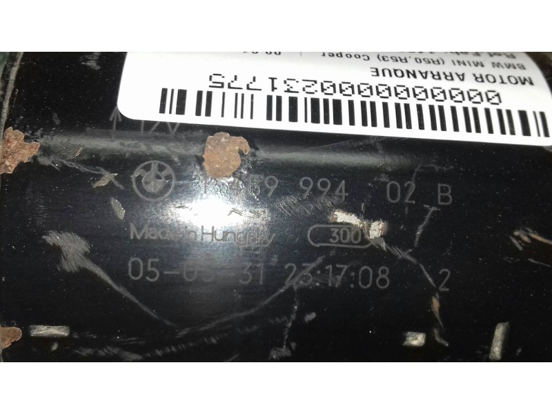 Recambio de motor arranque para bmw mini (r50,r53) cooper referencia OEM IAM 148999402B 0001106019 BOSCH