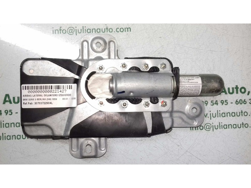 Recambio de airbag lateral delantero izquierdo para bmw serie 3 berlina (e46) 320d referencia OEM IAM 30703722904L 03B204CB2598R