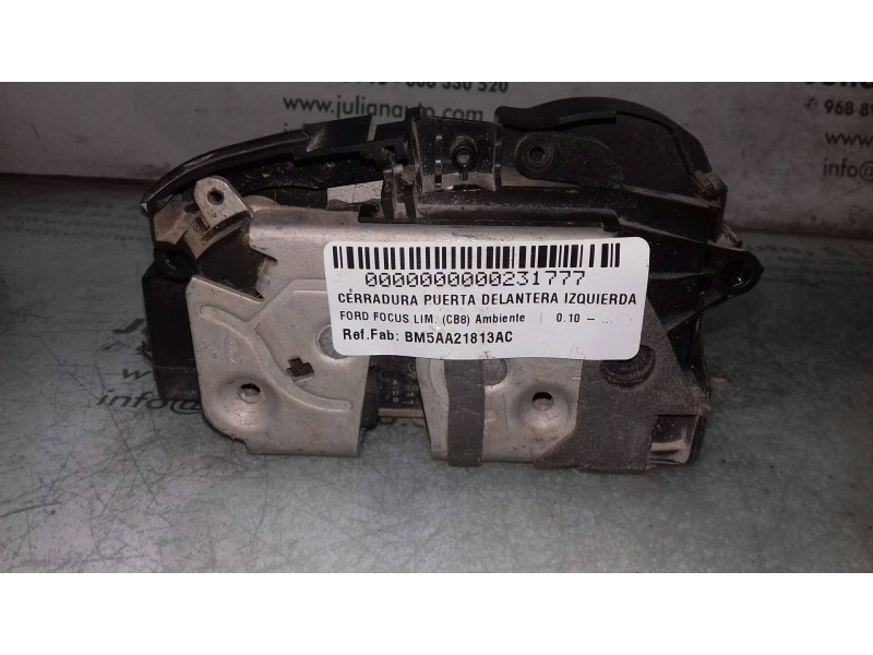 Recambio de cerradura puerta delantera izquierda para ford focus lim. (cb8) ambiente referencia OEM IAM BM5AA21813AC  