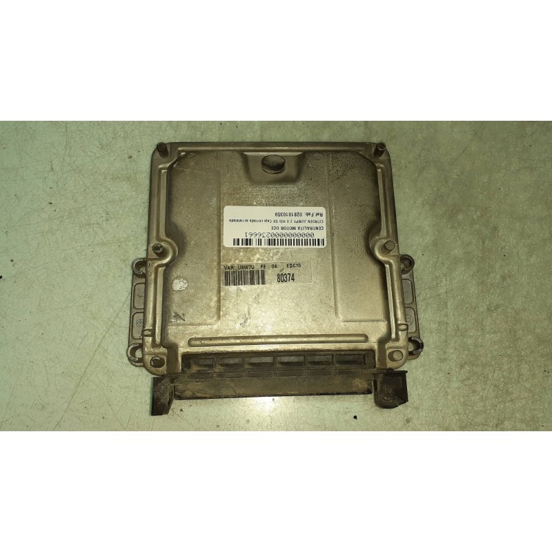 Recambio de centralita motor uce para citroen jumpy 2.0 hdi sx caja cerrada acristalada referencia OEM IAM 0281010359 9640324880