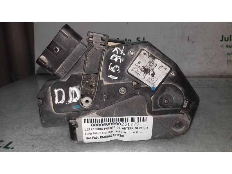 Recambio de cerradura puerta delantera derecha para ford focus lim. (cb8) ambiente referencia OEM IAM BM5AA21812BC  