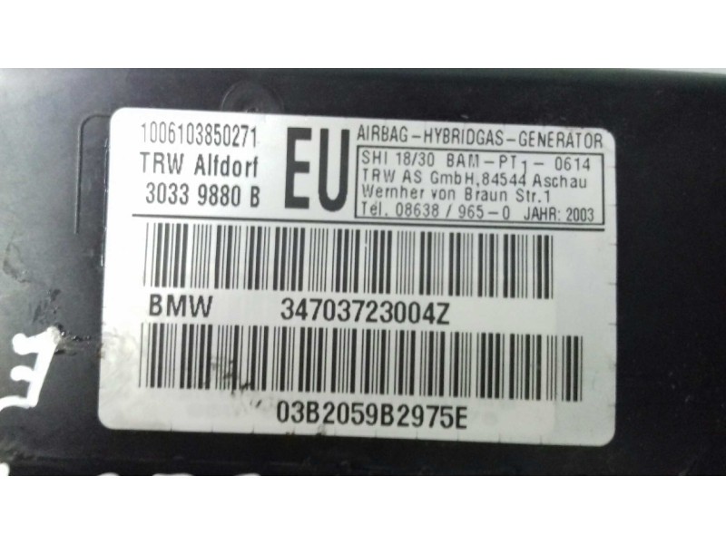 Recambio de airbag lateral derecho para bmw serie 3 berlina (e46) 320d referencia OEM IAM 34703723004Z 03B2059B2975E 
