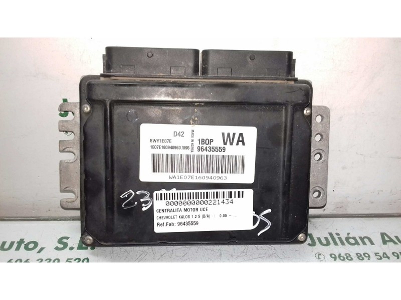 Recambio de centralita motor uce para chevrolet kalos 1.2 s (d/a) referencia OEM IAM 96435559 5WY1E07E 