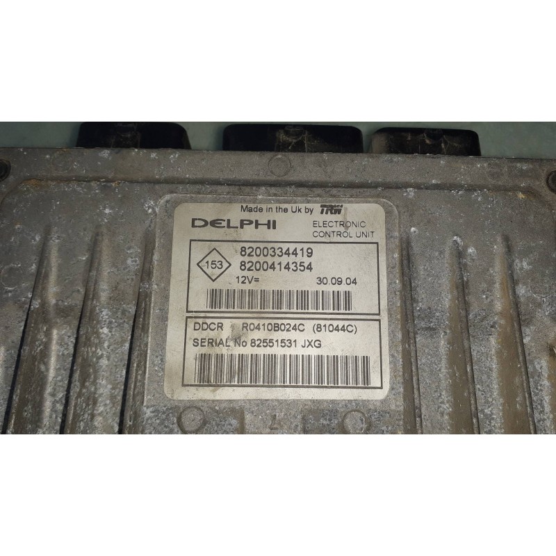 Recambio de centralita motor uce para renault scenic ii confort authentique referencia OEM IAM 8200334419  8200414354