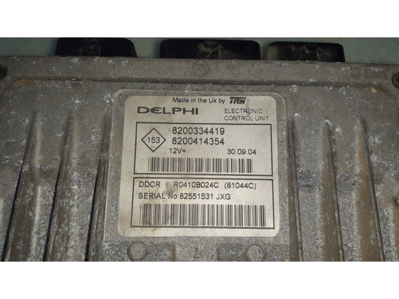 Recambio de centralita motor uce para renault scenic ii confort authentique referencia OEM IAM 8200334419  8200414354