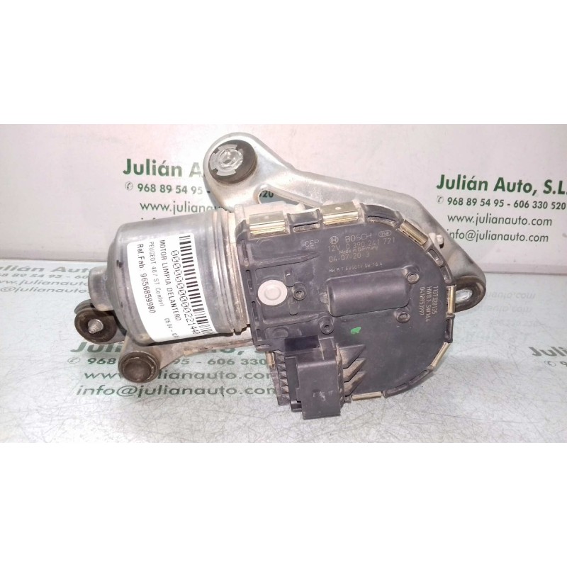 Recambio de motor limpia delantero para peugeot 407 st confort referencia OEM IAM 9656859980 0390241721 BOSCH