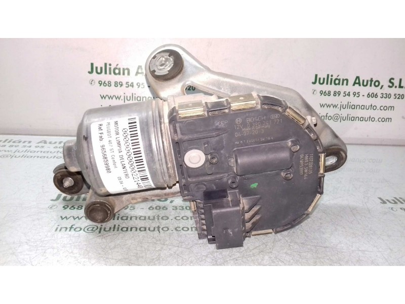 Recambio de motor limpia delantero para peugeot 407 st confort referencia OEM IAM 9656859980 0390241721 BOSCH