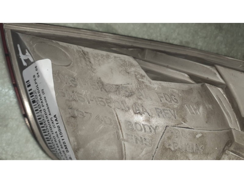 Recambio de faro antiniebla trasero izquierdo para ford focus berlina (cap) ambiente (d) referencia OEM IAM 5M5115501AA  0374D