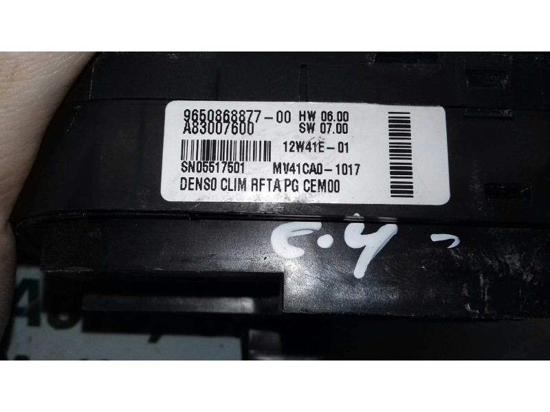 Recambio de mando climatizador para citroen c4 picasso exclusive referencia OEM IAM 9650868877 A83007600 DENSO CLIM