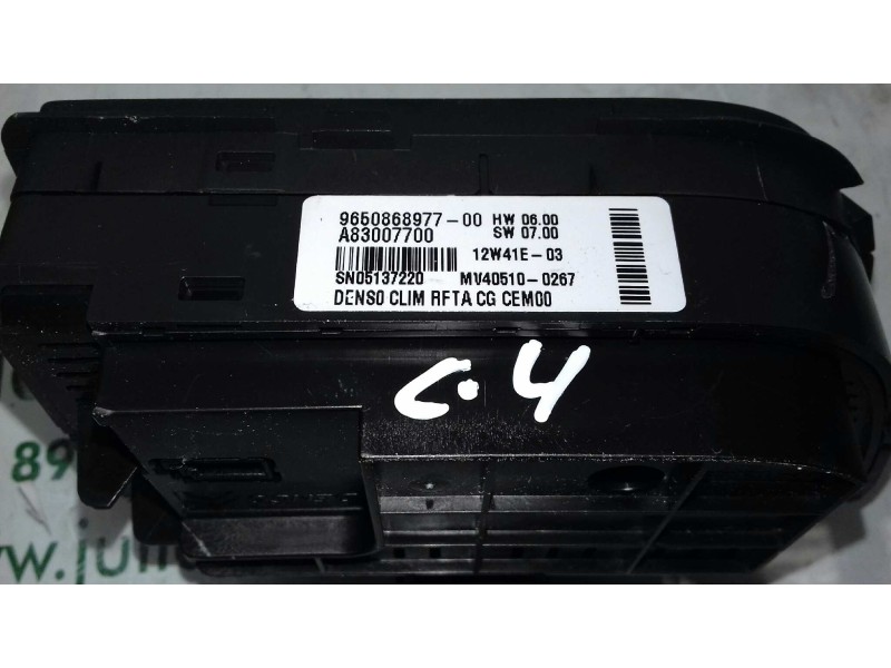Recambio de mando climatizador para citroen c4 picasso exclusive referencia OEM IAM 9650868977 A83007700 DENSO CLIM