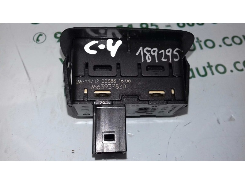 Recambio de mando elevalunas trasero derecho para citroen c4 picasso exclusive referencia OEM IAM 96639378ZD  
