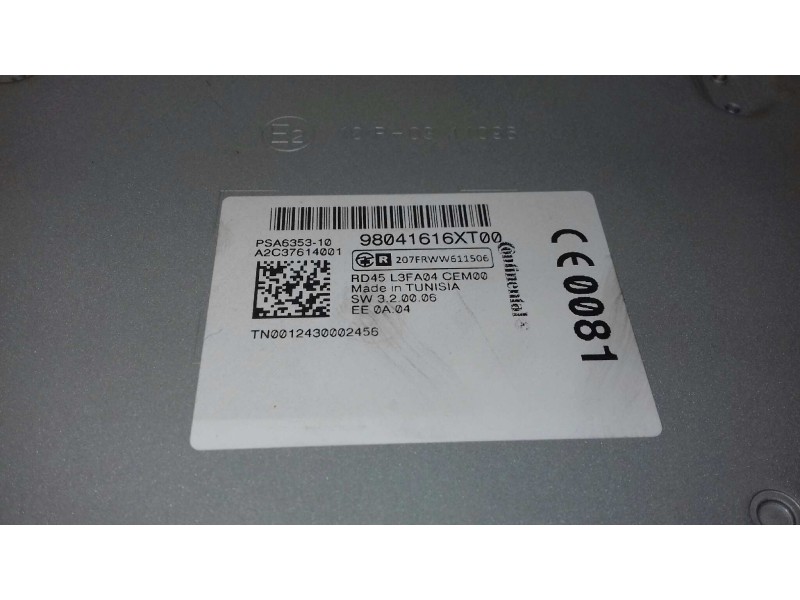 Recambio de sistema audio / radio cd para citroen c4 picasso exclusive referencia OEM IAM 98041616XT RD45 A2C37614001