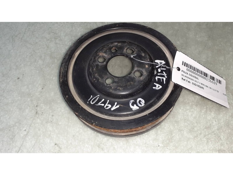 Recambio de polea cigueñal para volkswagen golf v berlina (1k1) 2.0 tdi referencia OEM IAM 03G105243  