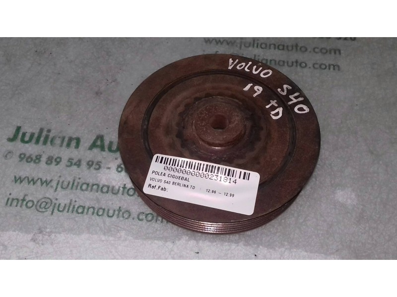 Recambio de polea cigueñal para volvo s40 berlina td referencia OEM IAM   