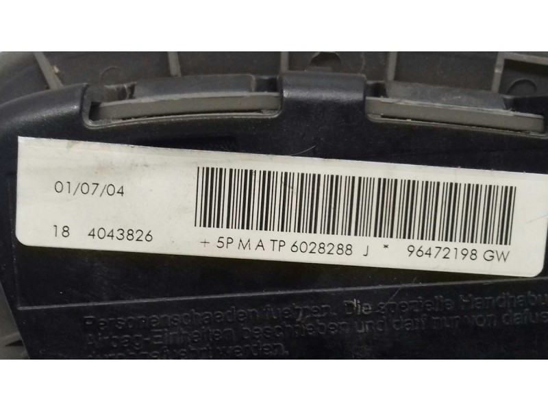 Recambio de airbag lateral delantero derecho para citroen xsara picasso 2.0 hdi sx referencia OEM IAM 96472198GW  
