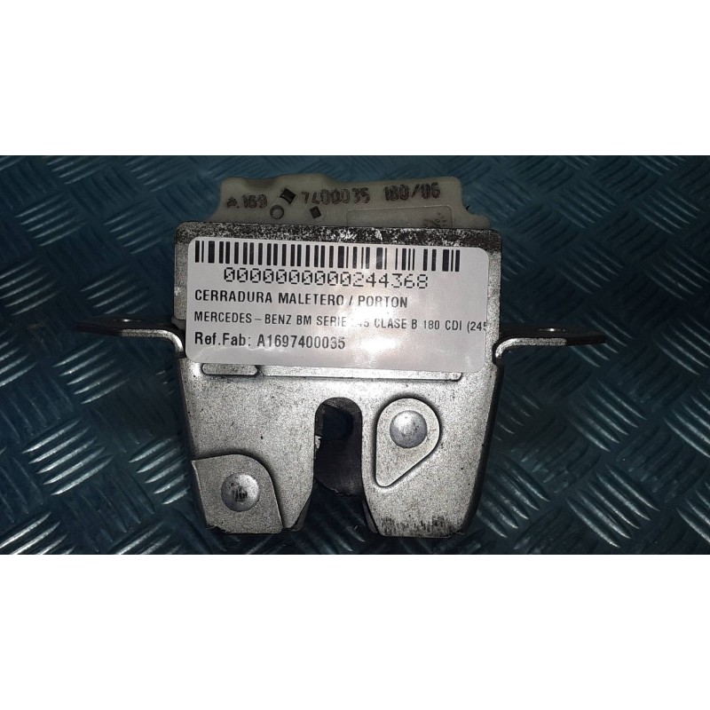 Recambio de cerradura maletero / porton para mercedes-benz clase b (w245) 180 cdi (245.207) referencia OEM IAM A1697400035  