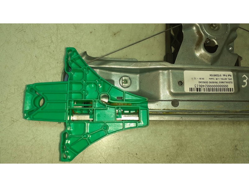 Recambio de elevalunas trasero derecho para opel astra j lim. cosmo referencia OEM IAM 915346104  ELECTRICO