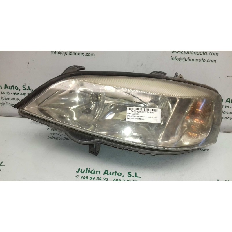 Recambio de faro izquierdo para opel astra g berlina club referencia OEM IAM 1EG00764001 04040201 