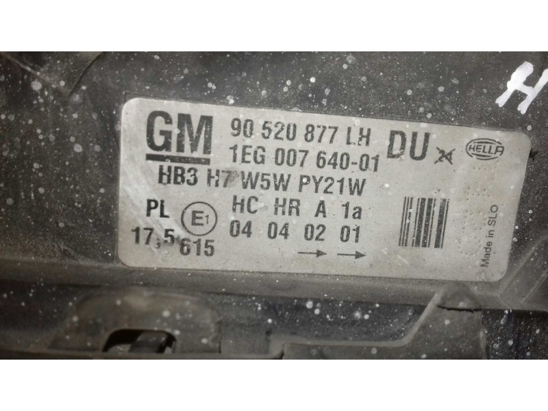 Recambio de faro izquierdo para opel astra g berlina club referencia OEM IAM 1EG00764001 04040201 