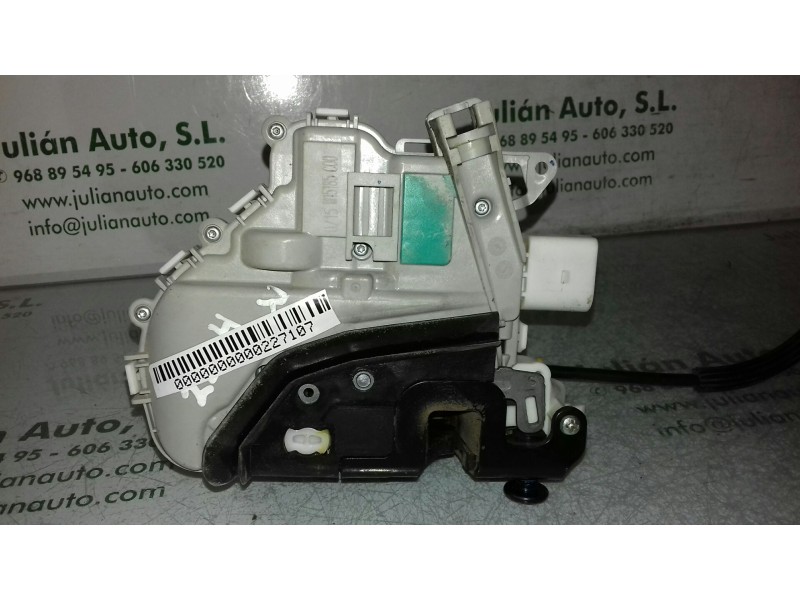 Recambio de cerradura puerta delantera izquierda para audi a5 cabriolet (8f7) 2.0 tdi (110kw) referencia OEM IAM 8J1837015F  