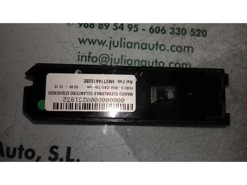 Recambio de mando elevalunas delantero izquierdo para ford s-max (ca1) titanium referencia OEM IAM 6M2T14A132BE B1707620311 