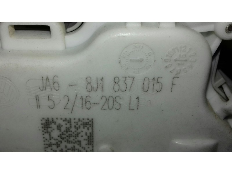 Recambio de cerradura puerta delantera izquierda para audi a5 cabriolet (8f7) 2.0 tdi (110kw) referencia OEM IAM 8J1837015F  