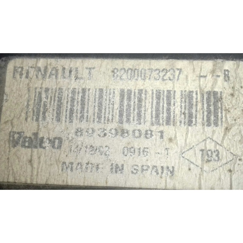 Recambio de piloto trasero derecho para renault megane ii berlina 5p authentique referencia OEM IAM 820073287 89398081 VALEO