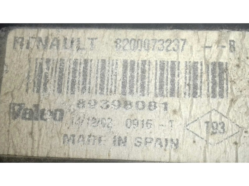 Recambio de piloto trasero derecho para renault megane ii berlina 5p authentique referencia OEM IAM 820073287 89398081 VALEO