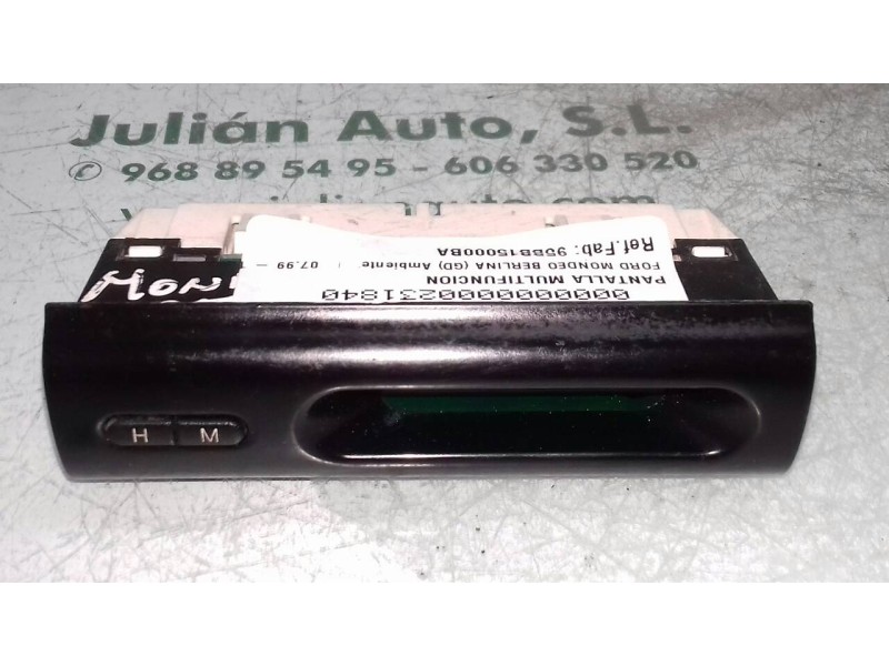Recambio de pantalla multifuncion para ford mondeo berlina (gd) ambiente referencia OEM IAM 95BB15000BA  