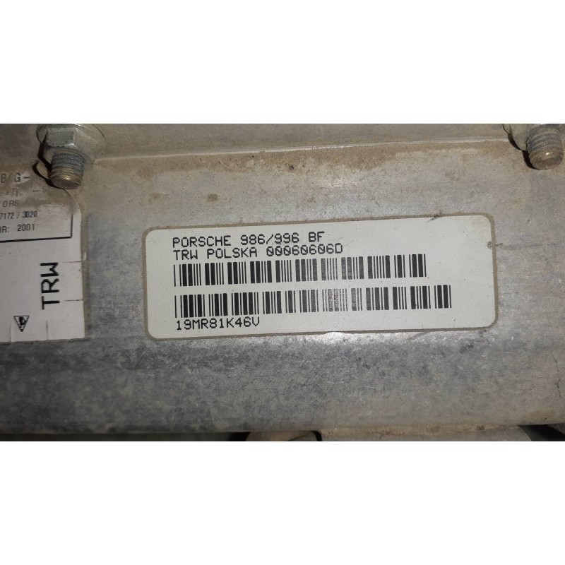 Recambio de airbag delantero derecho para porsche 911 (typ 996) referencia OEM IAM 99680307106 55750217 19MR81K46V
