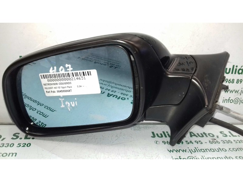 Recambio de retrovisor izquierdo para peugeot 407 st sport pack referencia OEM IAM 96456984XT  ELECTRICO - ABATIBLE