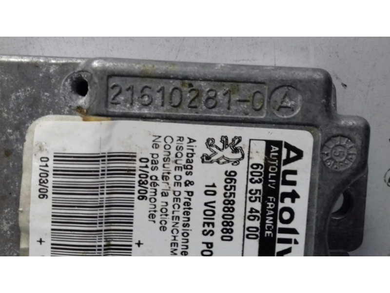 Recambio de centralita airbag para peugeot 407 st sport pack referencia OEM IAM 9655880880 603554600 AUTOLIV