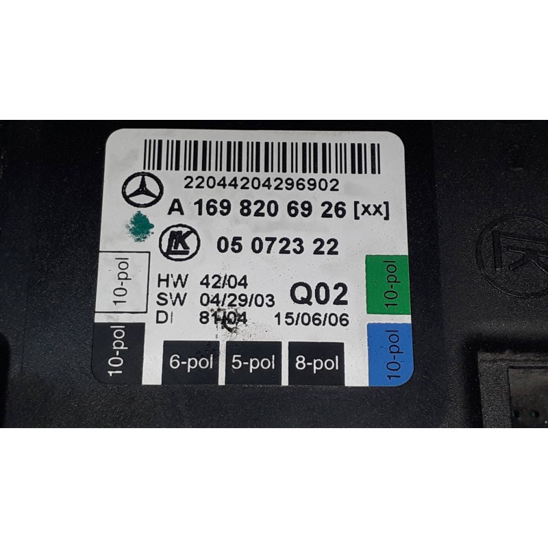 Recambio de modulo electronico para mercedes-benz clase b (w245) 180 cdi (245.207) referencia OEM IAM A1698206926 05072322 