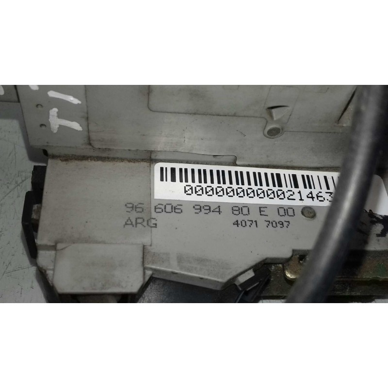 Recambio de cerradura puerta trasera izquierda para peugeot 407 st sport pack referencia OEM IAM 9660699480E00  6 PINES