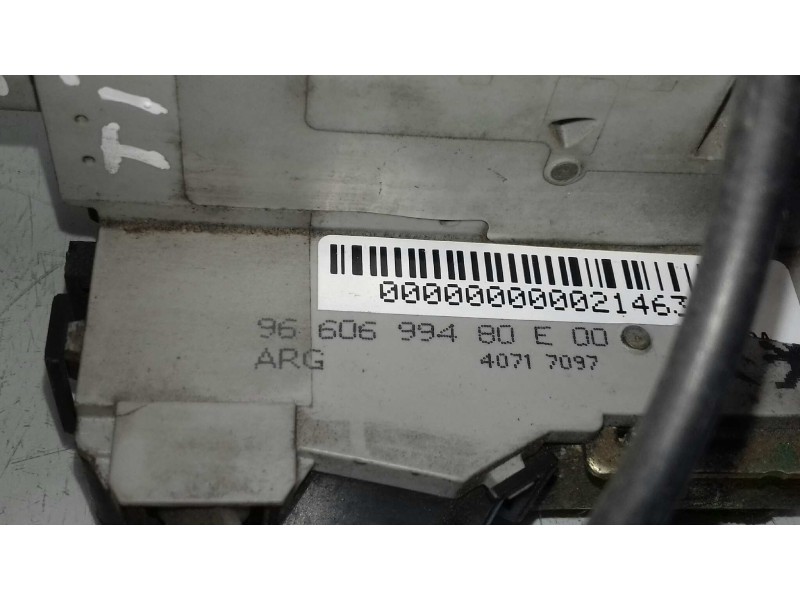 Recambio de cerradura puerta trasera izquierda para peugeot 407 st sport pack referencia OEM IAM 9660699480E00  6 PINES