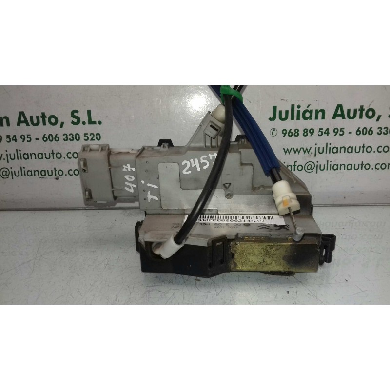 Recambio de cerradura puerta trasera izquierda para peugeot 407 st sport pack referencia OEM IAM 9660699480E00  6 PINES