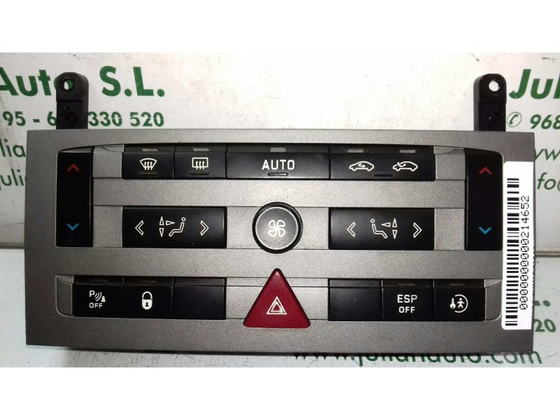 Recambio de mando climatizador para peugeot 407 st sport pack referencia OEM IAM 96573322YW VP4PUH18C612FG VISTEON