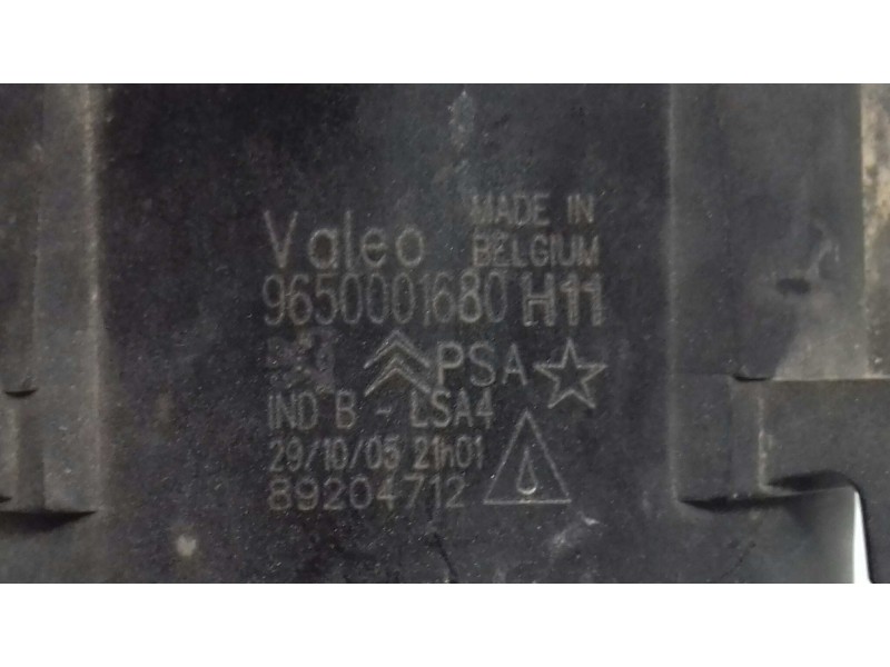 Recambio de faro antiniebla izquierdo para peugeot 307 break/sw (s2) referencia OEM IAM 9650001680 89204712 VALEO