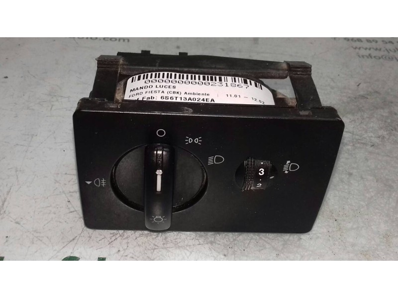 Recambio de mando luces para ford fiesta (cbk) ambiente referencia OEM IAM 6S6T13A024EA  