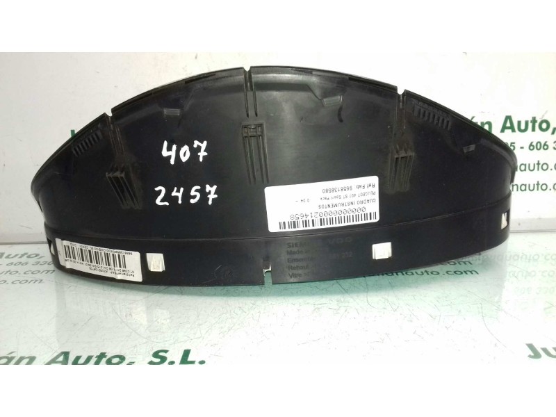Recambio de cuadro instrumentos para peugeot 407 st sport pack referencia OEM IAM 9658138580 A2C53010609G SIEMENS VDO