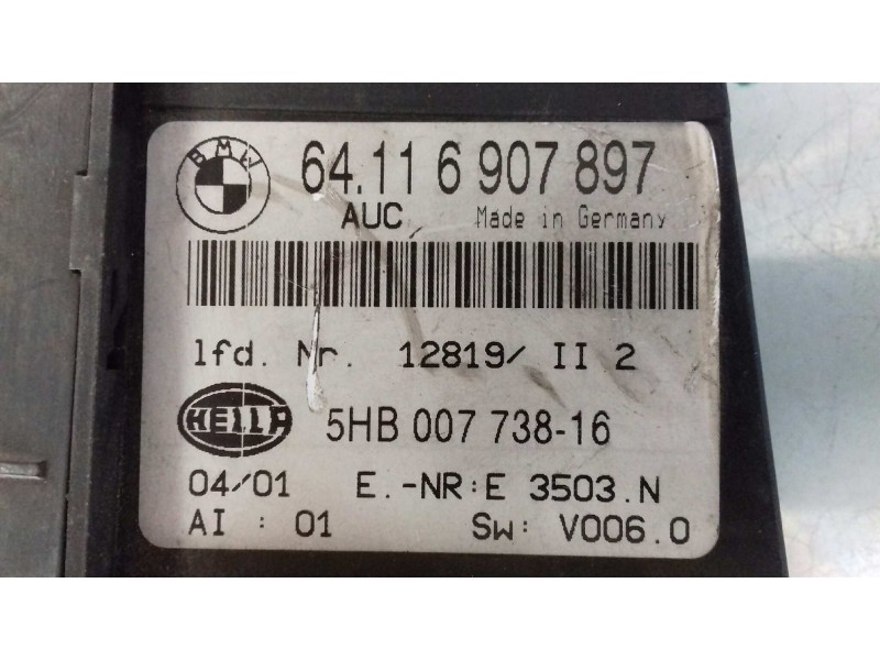 Recambio de mando climatizador para bmw serie 3 berlina (e46) 320d referencia OEM IAM 64116907897 5HB00773816 HELLA