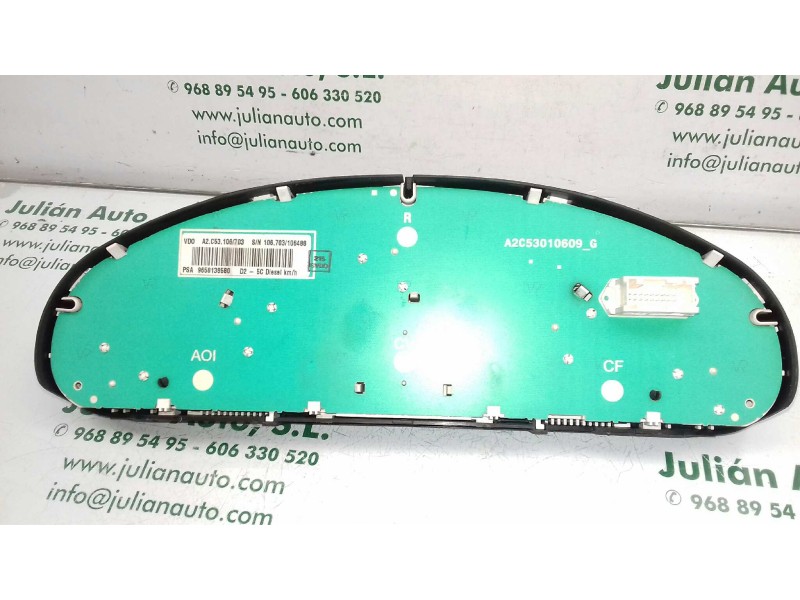 Recambio de cuadro instrumentos para peugeot 407 st sport pack referencia OEM IAM 9658138580 A2C53010609G SIEMENS VDO
