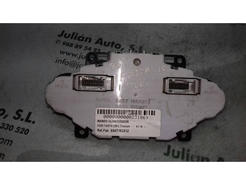 Recambio de mando climatizador para ford fiesta (cb1) titanium referencia OEM IAM 8A6T18C612 8A6918C612 