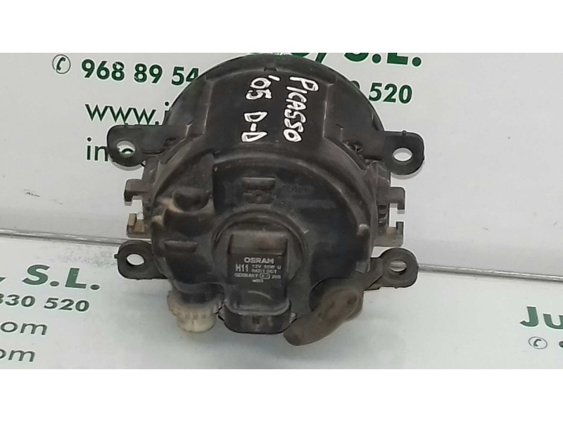 Recambio de faro antiniebla derecho para citroen xsara picasso referencia OEM IAM 9650001680 89204711 VALEO