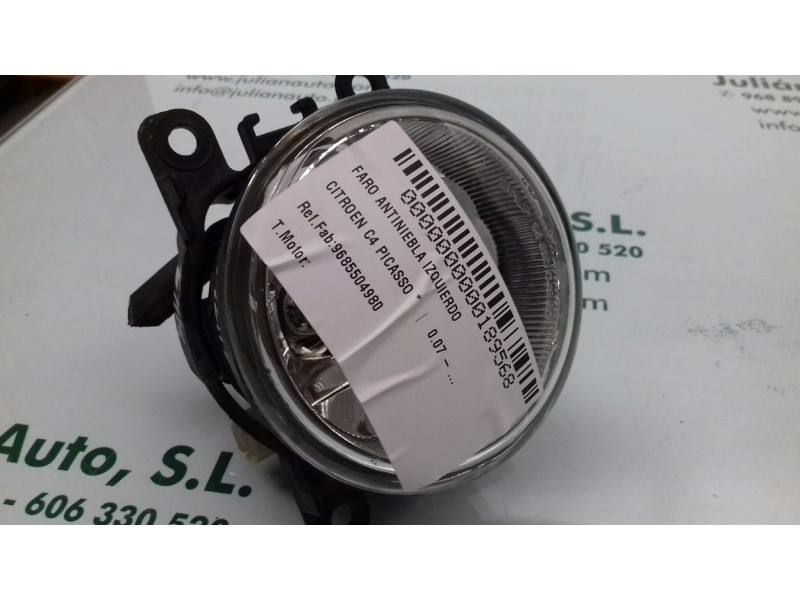 Recambio de faro antiniebla izquierdo para citroen c4 picasso referencia OEM IAM 9685504980  
